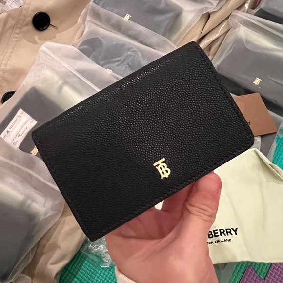 NWT Burberry black leather small wallet - Picture 5 of 6